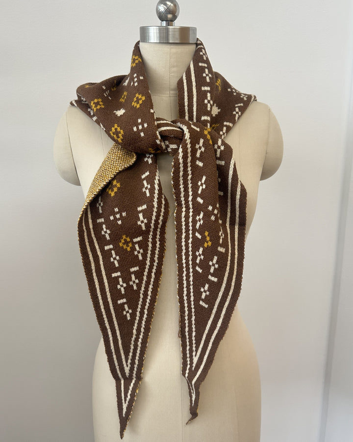 Foulard Knit Triangle Scarf