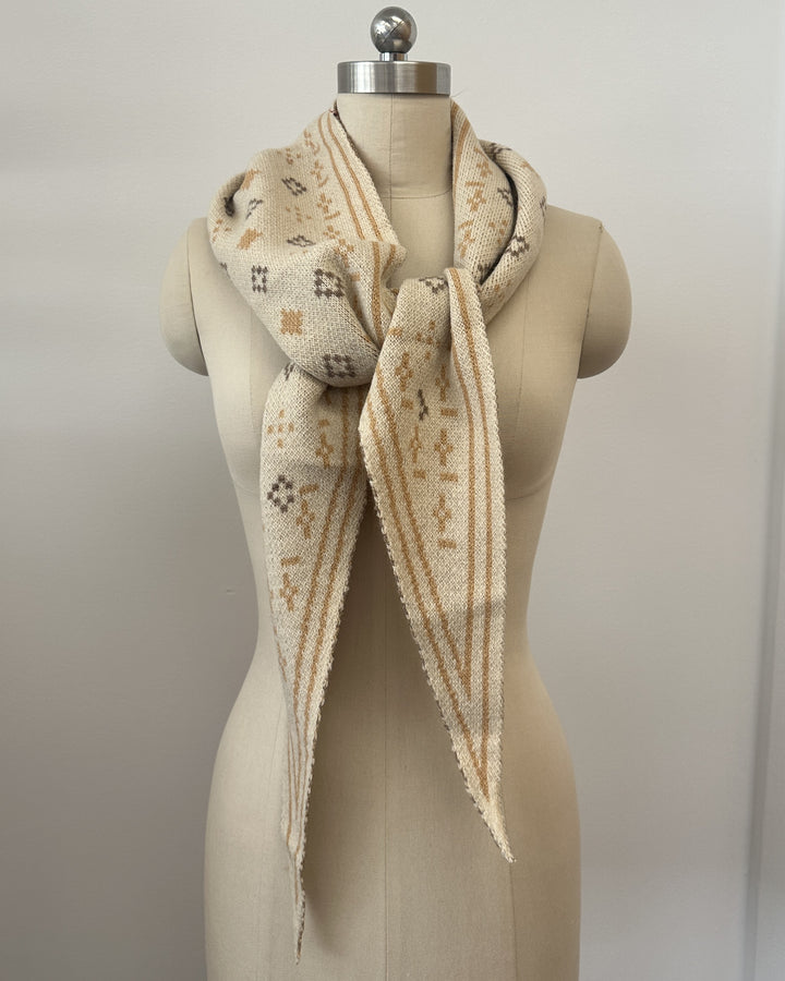 Foulard Knit Triangle Scarf