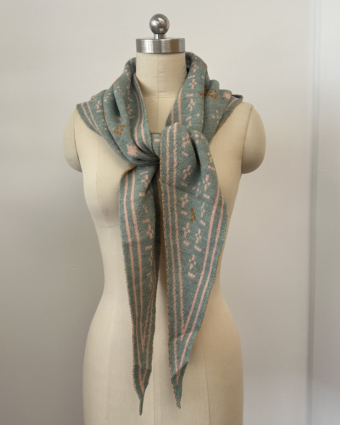 Foulard Knit Triangle Scarf