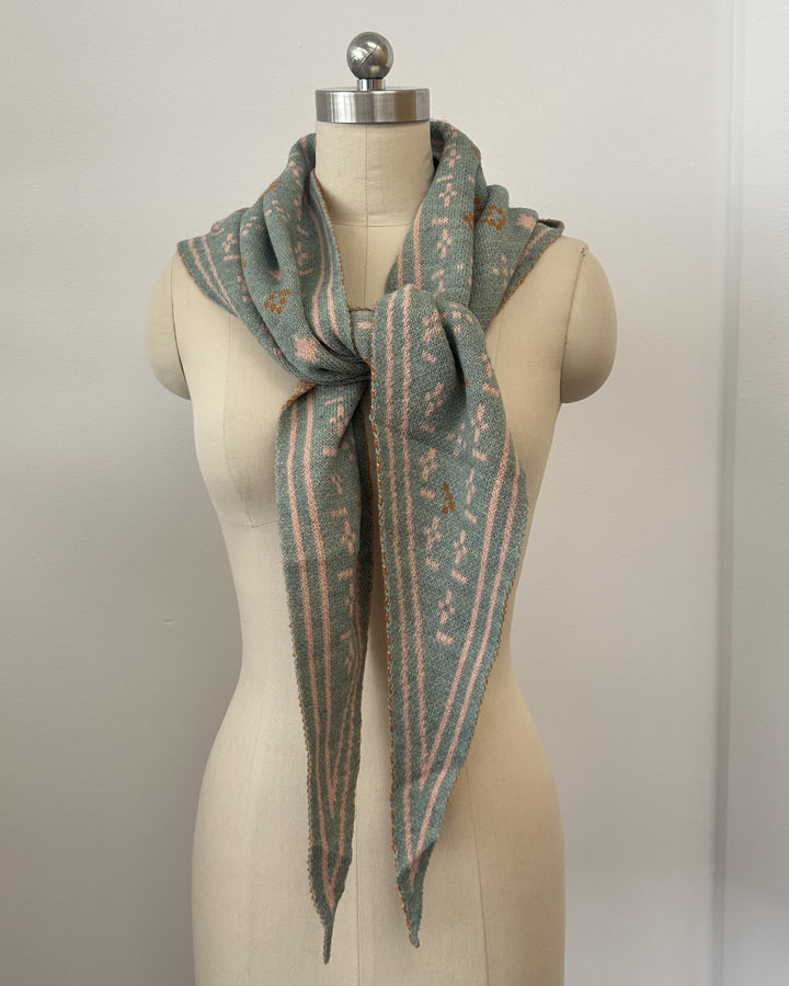Foulard Knit Triangle Scarf