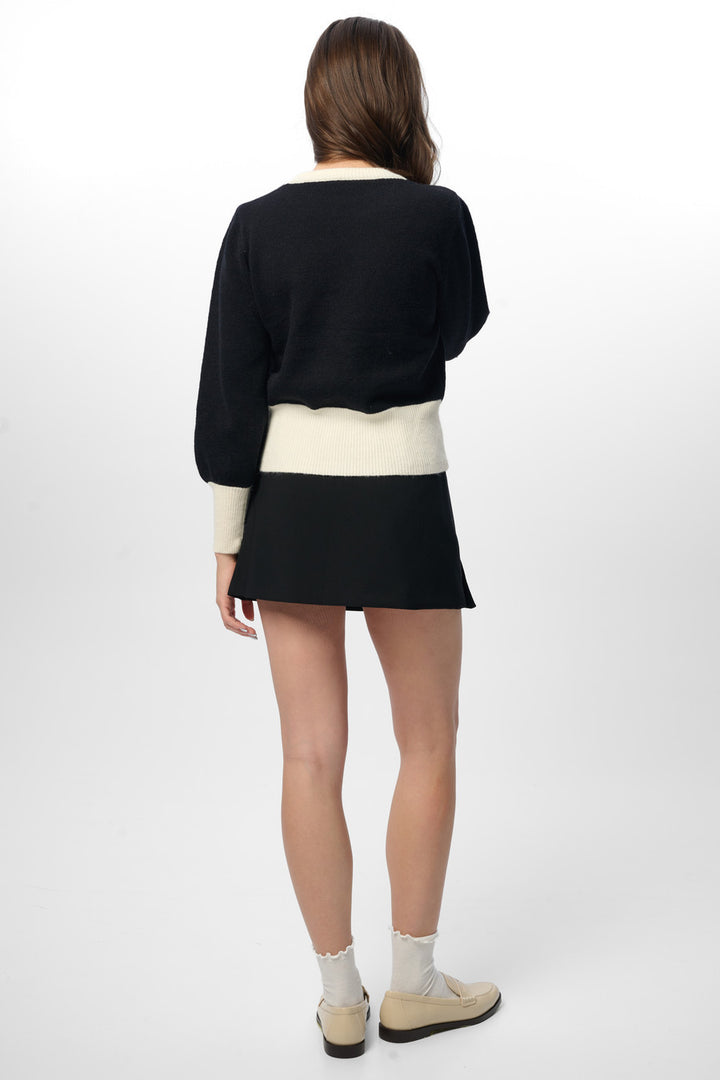 Ruffled Bloom Pullover Sweater