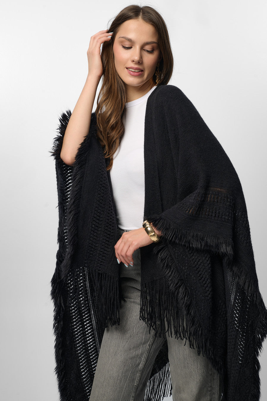 Tara Fringed Kimono