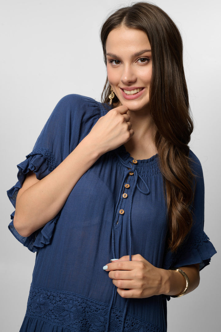 Cotton Long Cover Up Dress