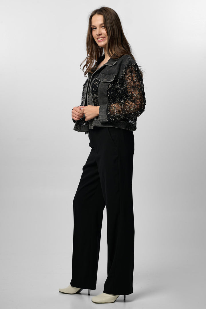 Denim Lace Jacket