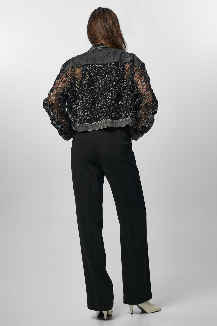 Denim Lace Jacket