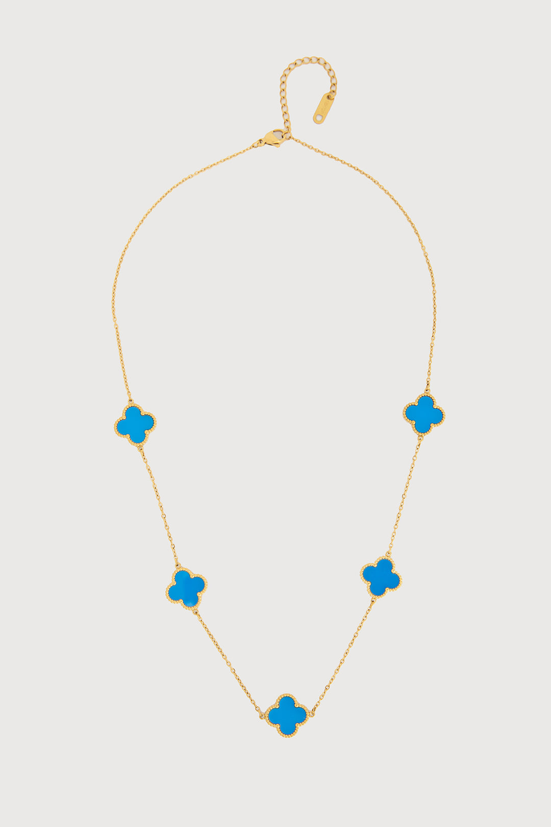 Multi Clover Charm Necklace