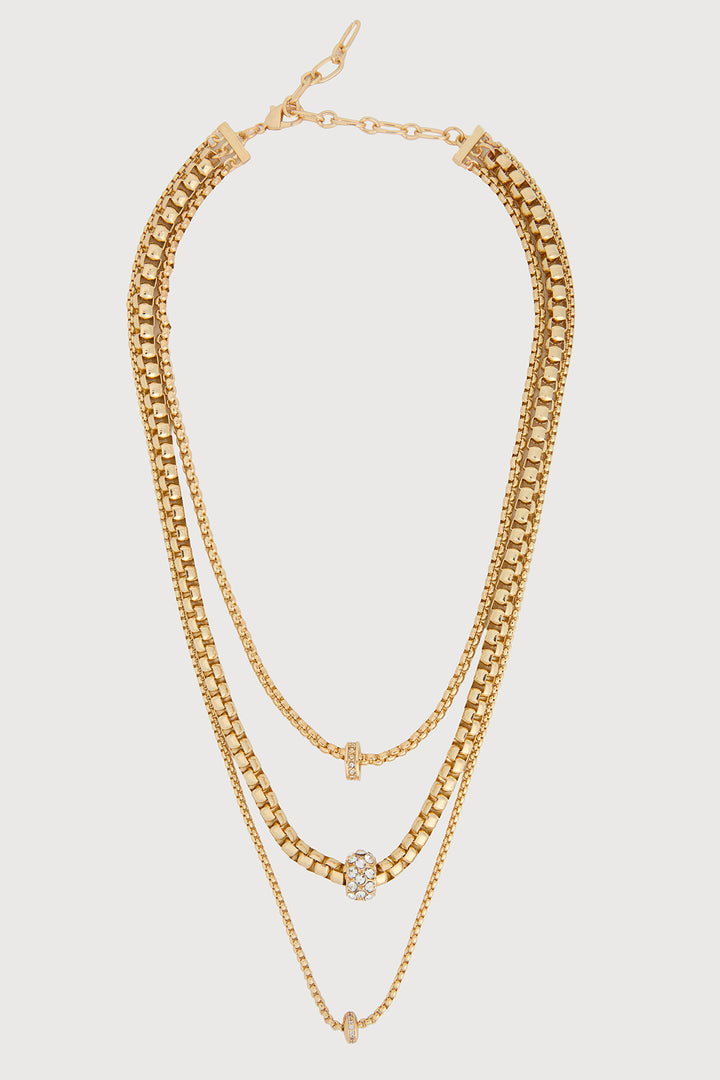 Multi-Charm Radiance Necklace - Gold