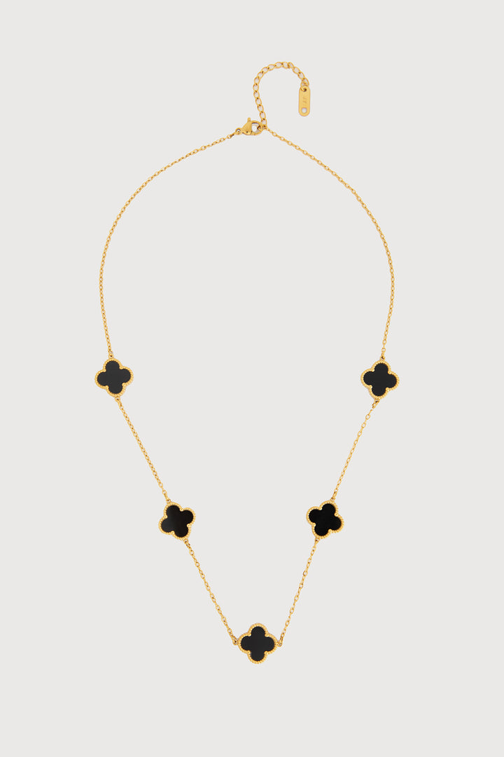 Multi Clover Charm Necklace
