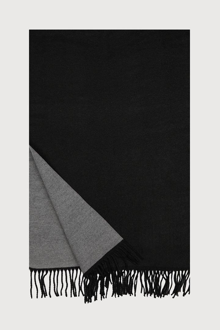 Solid Fringe Reversible Scarf