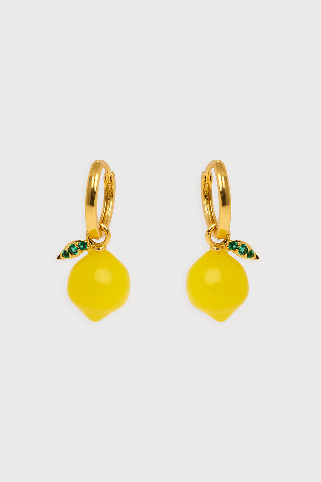Lemon Huggie Charm Earrings
