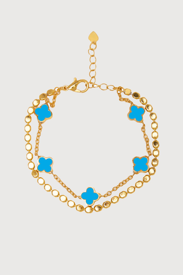 Multi Clover Charm Bracelet