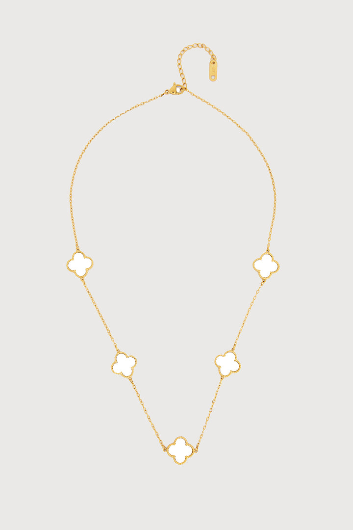 Multi Clover Charm Necklace