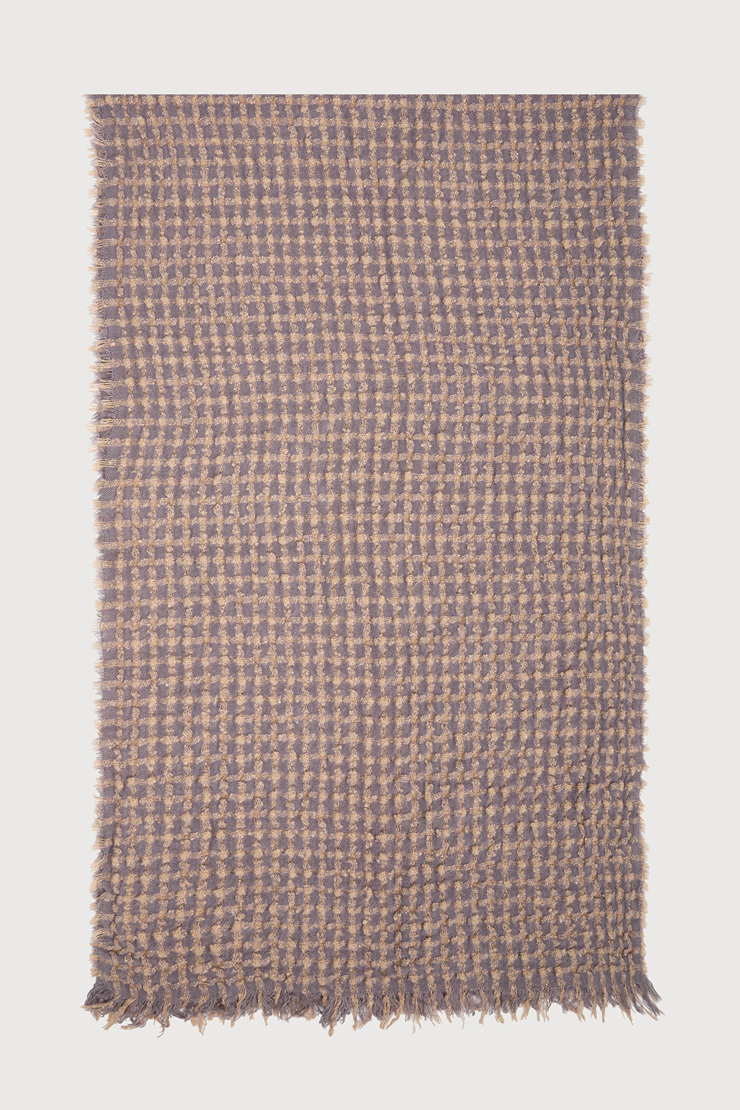 Crinkle Plaid Scarf