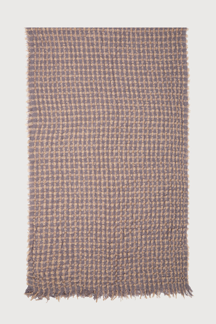 Crinkle Plaid Scarf