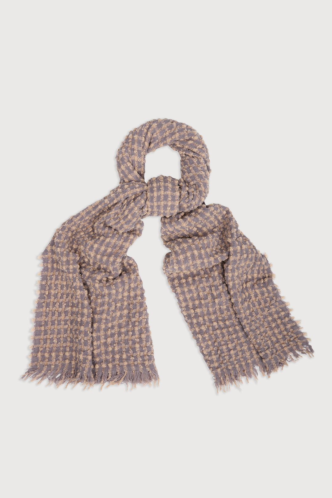 Crinkle Plaid Scarf