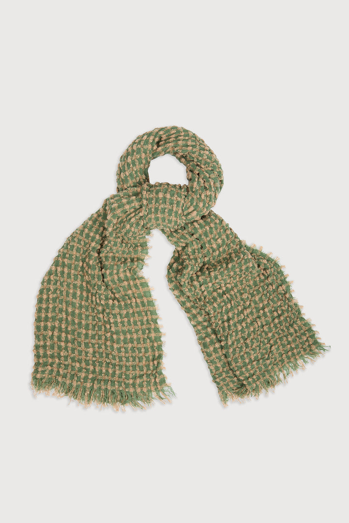 Crinkle Plaid Scarf