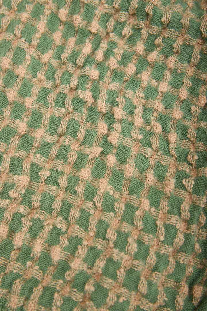 Crinkle Plaid Scarf