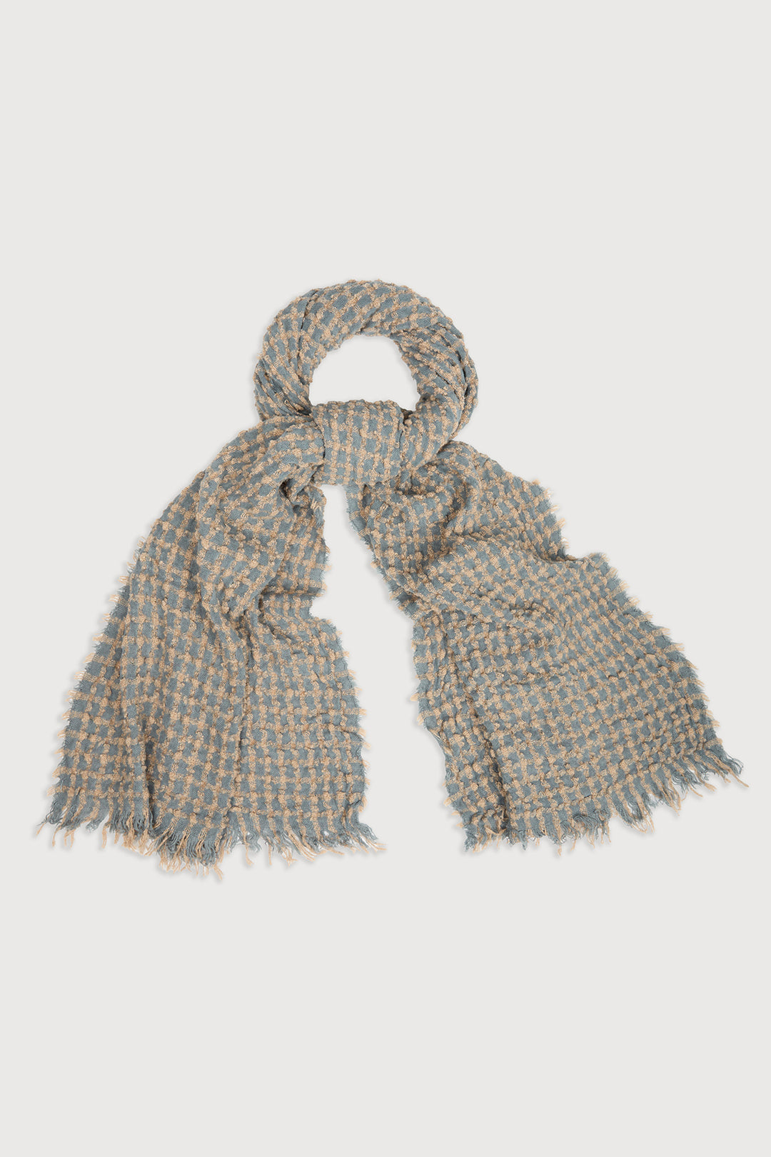 Crinkle Plaid Scarf