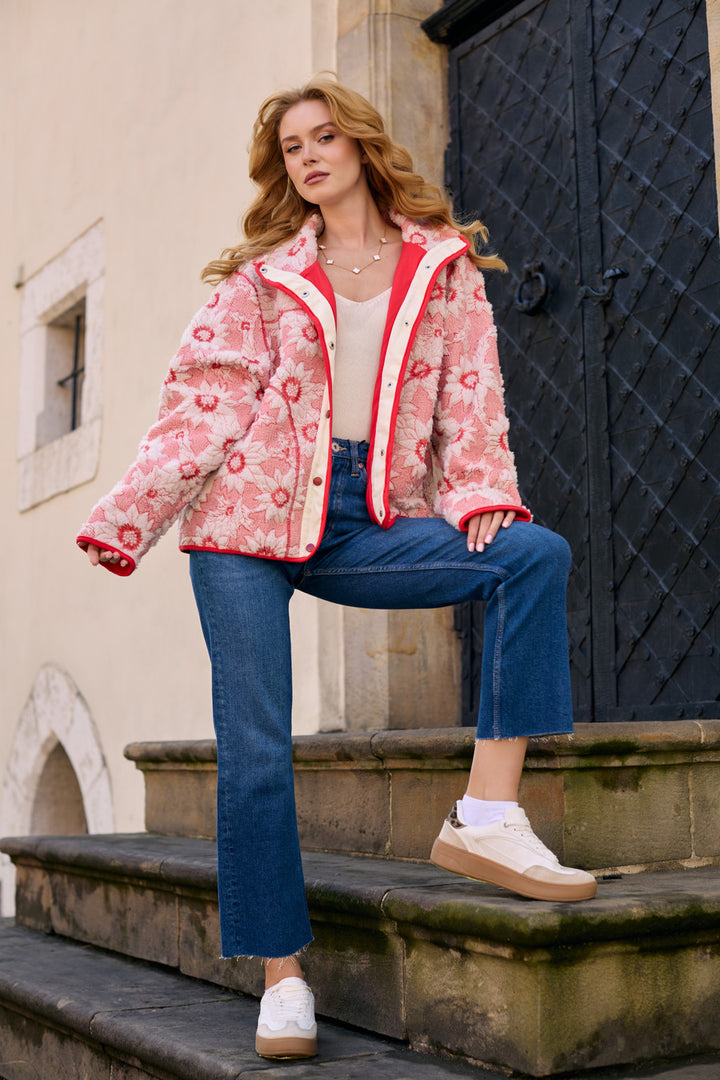 Floral Sherpa Jacket