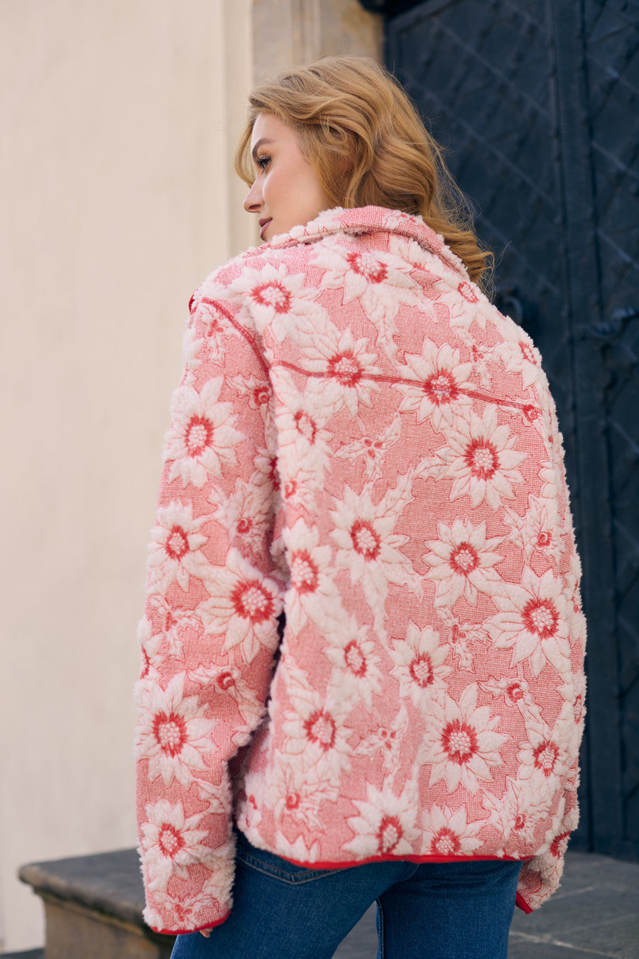 Floral Sherpa Jacket