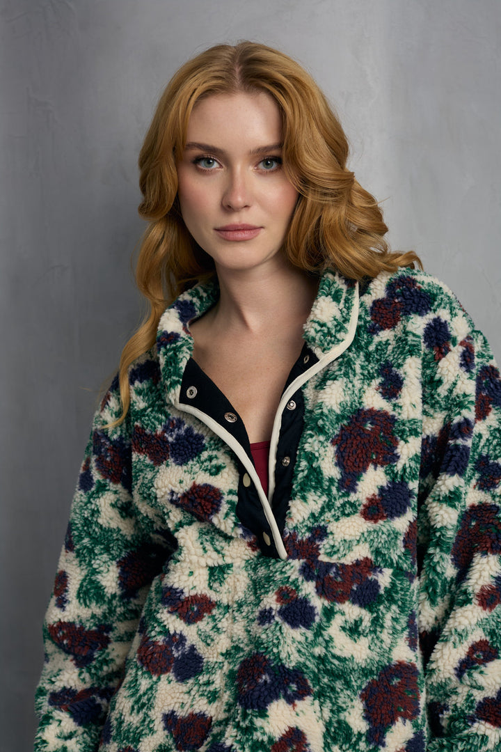 Floral Sherpa Jacket