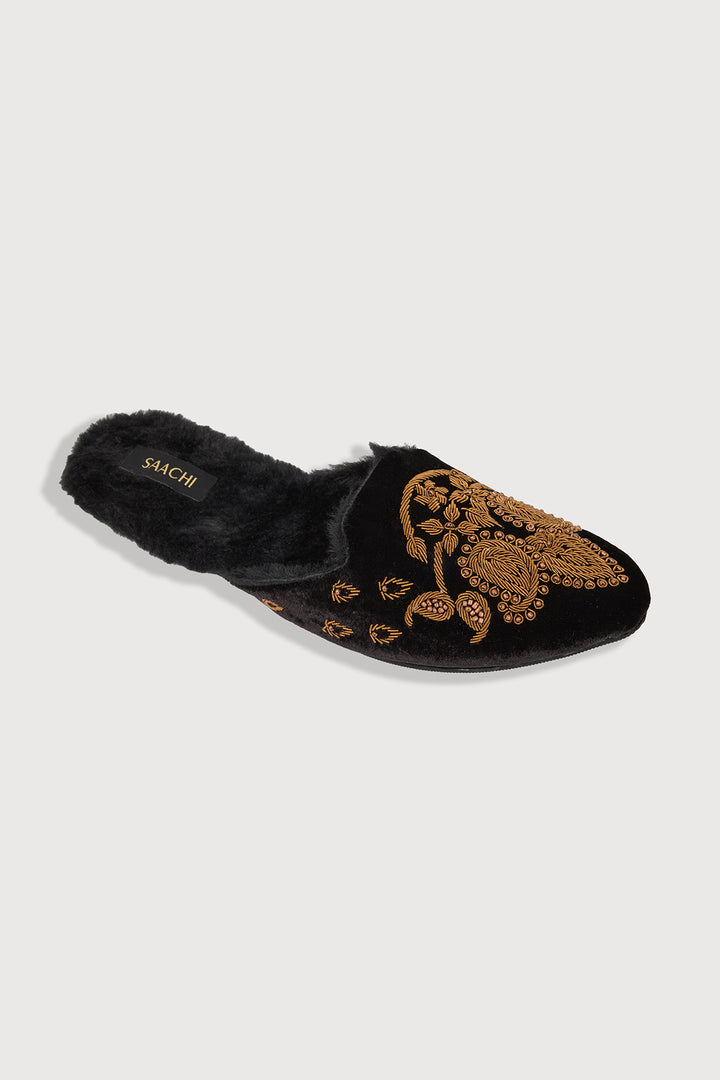 Antique Fur Shoes