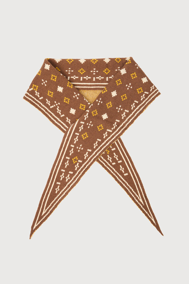 Foulard Knit Triangle Scarf