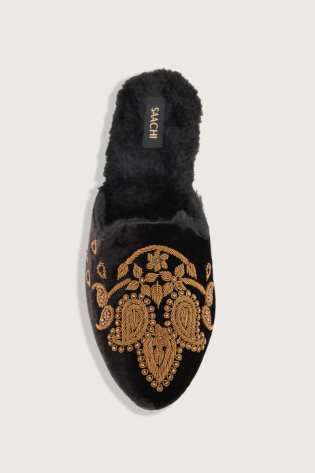 Antique Fur Shoes