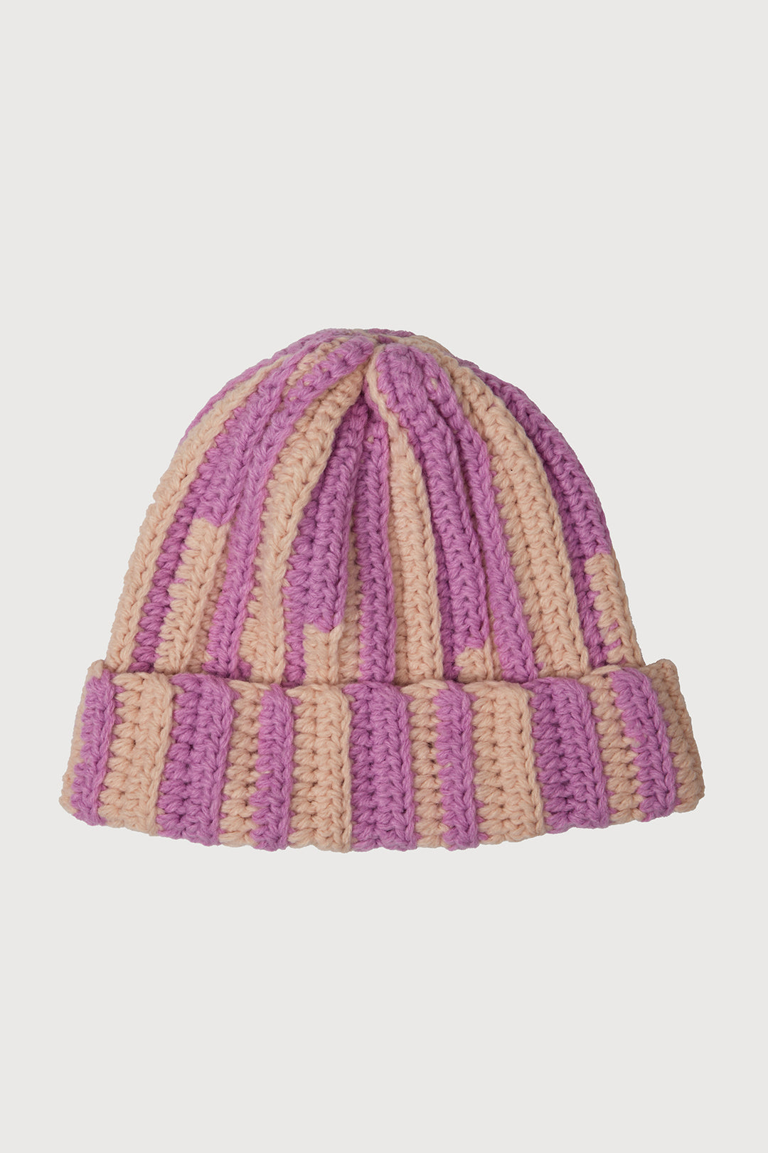 Candy Striped Chunky Beanie