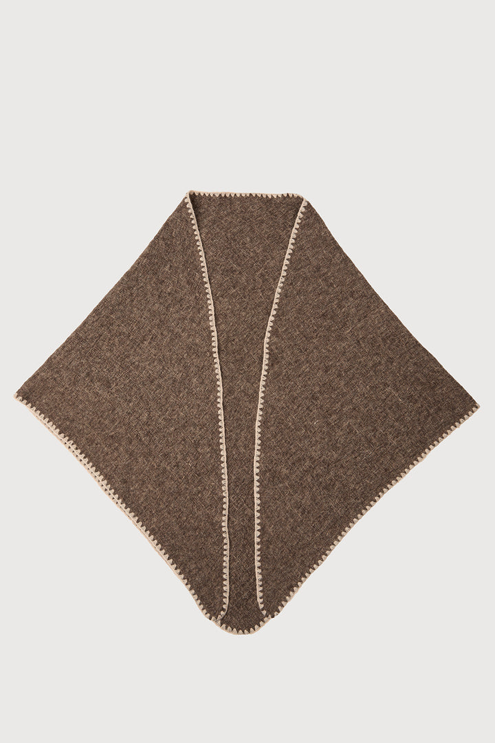 Knitted Triangle Shawl Wrap
