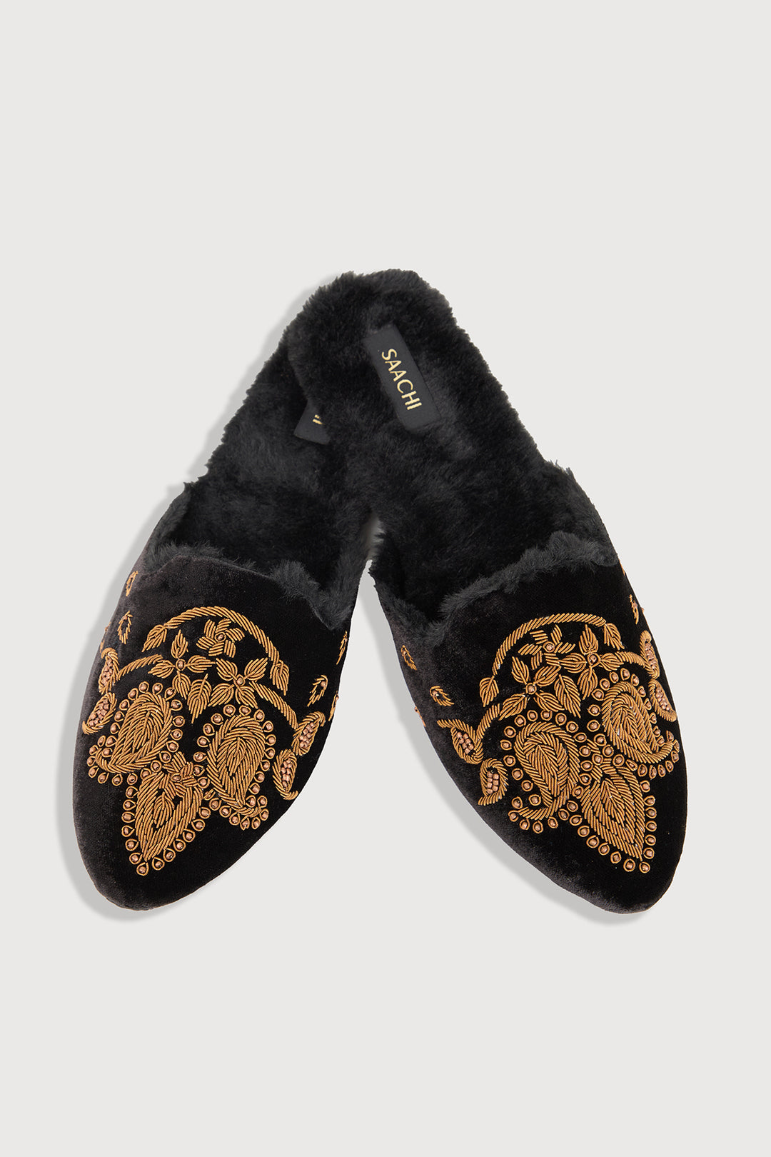 Antique Fur Shoes