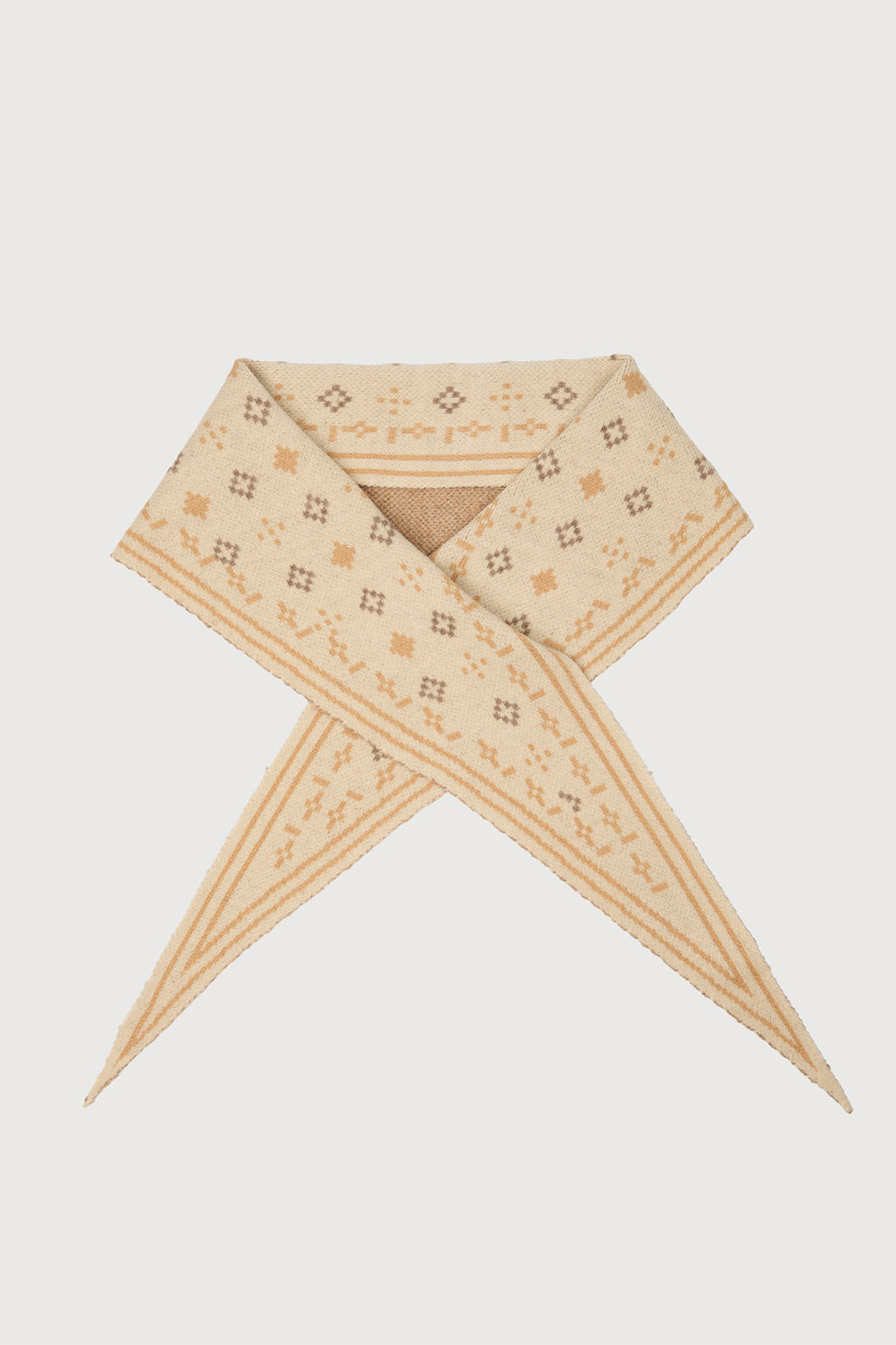 Foulard Knit Triangle Scarf