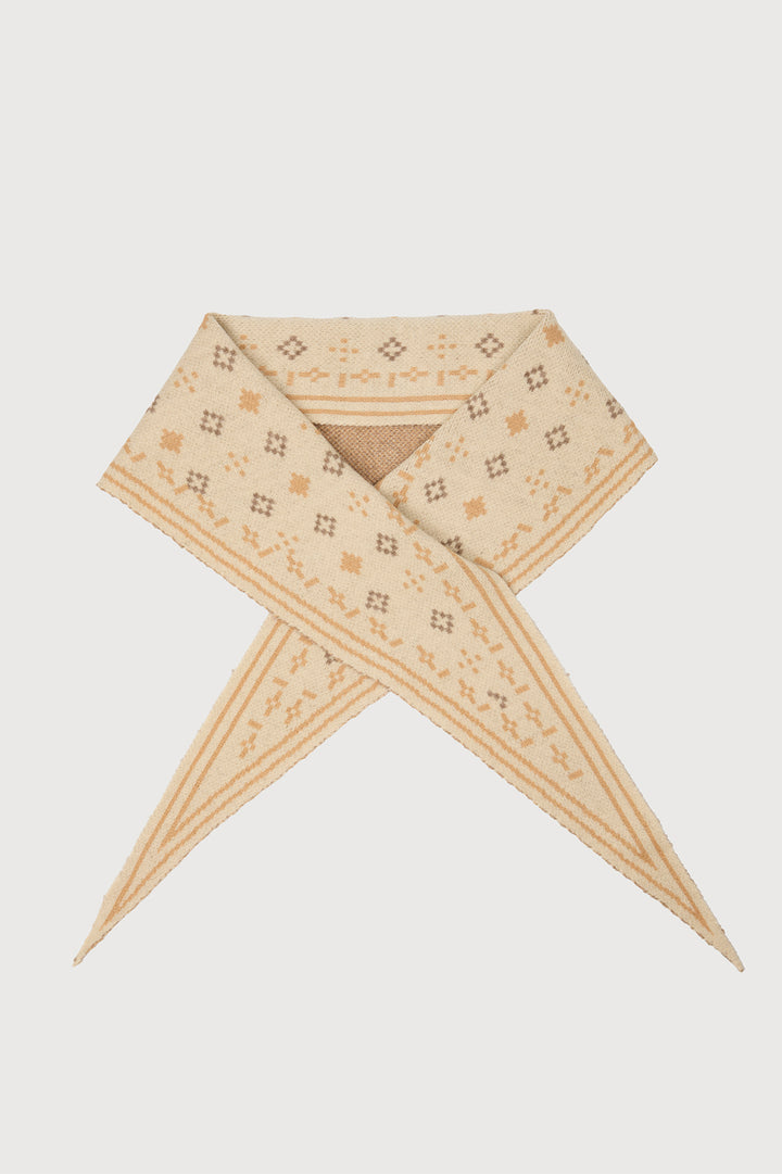 Foulard Knit Triangle Scarf