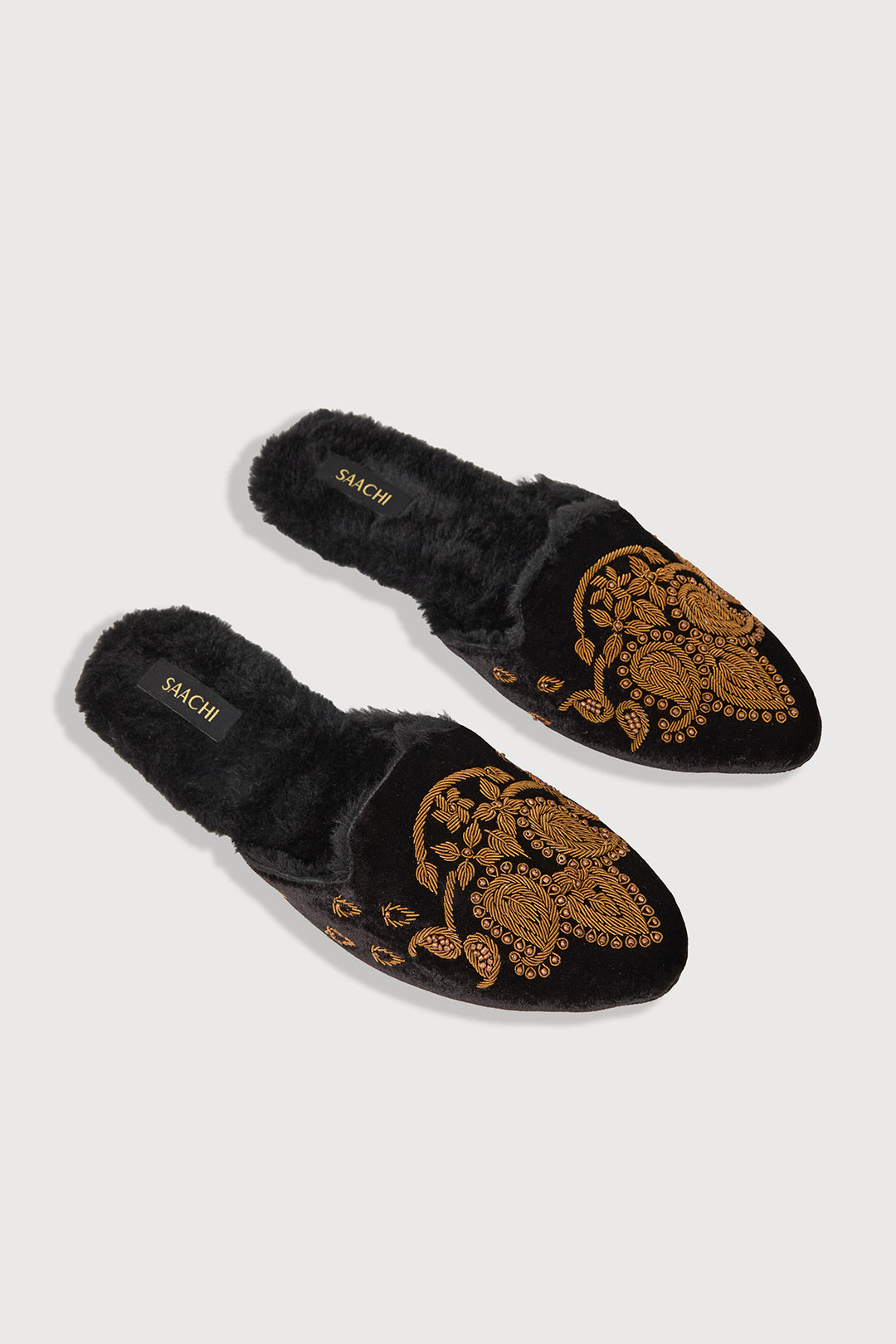 Antique Fur Shoes