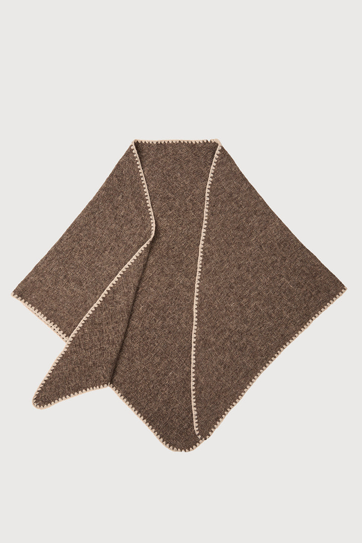 Knitted Triangle Shawl Wrap