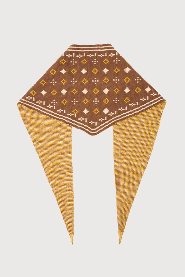 Foulard Knit Triangle Scarf