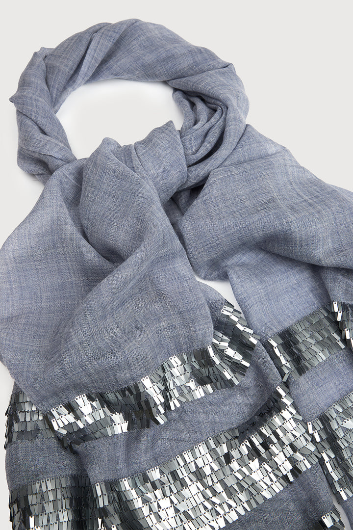 Fringe Sequins Scarf