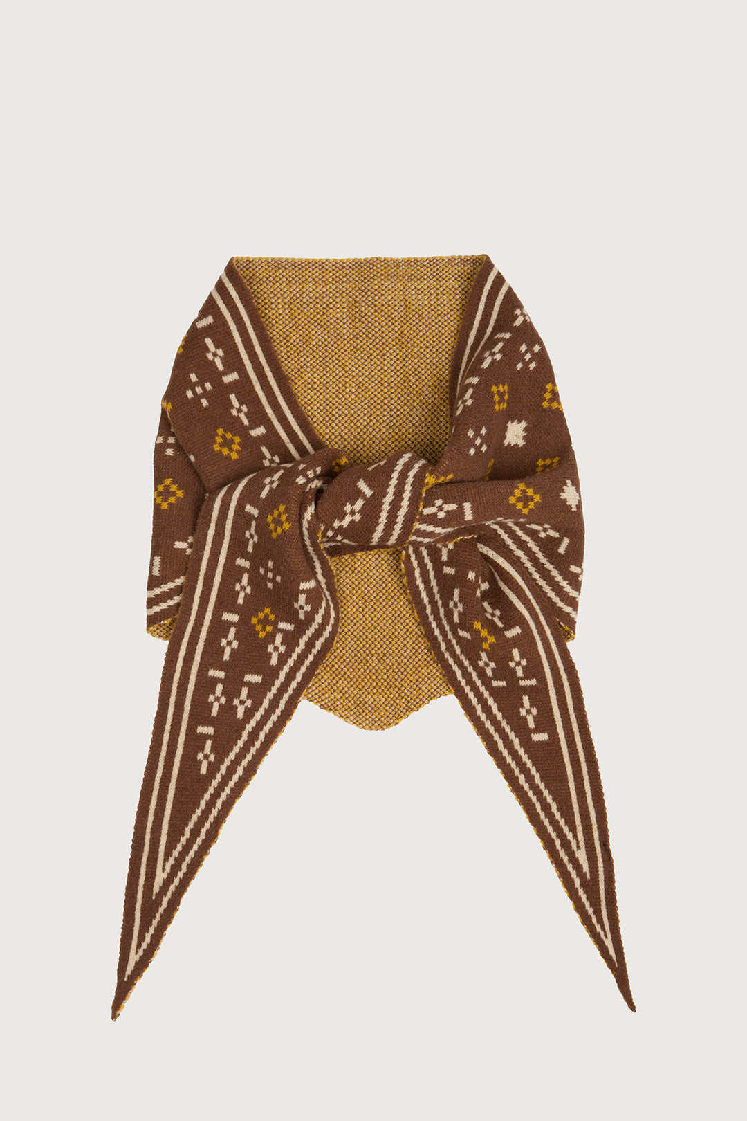 Foulard Knit Triangle Scarf