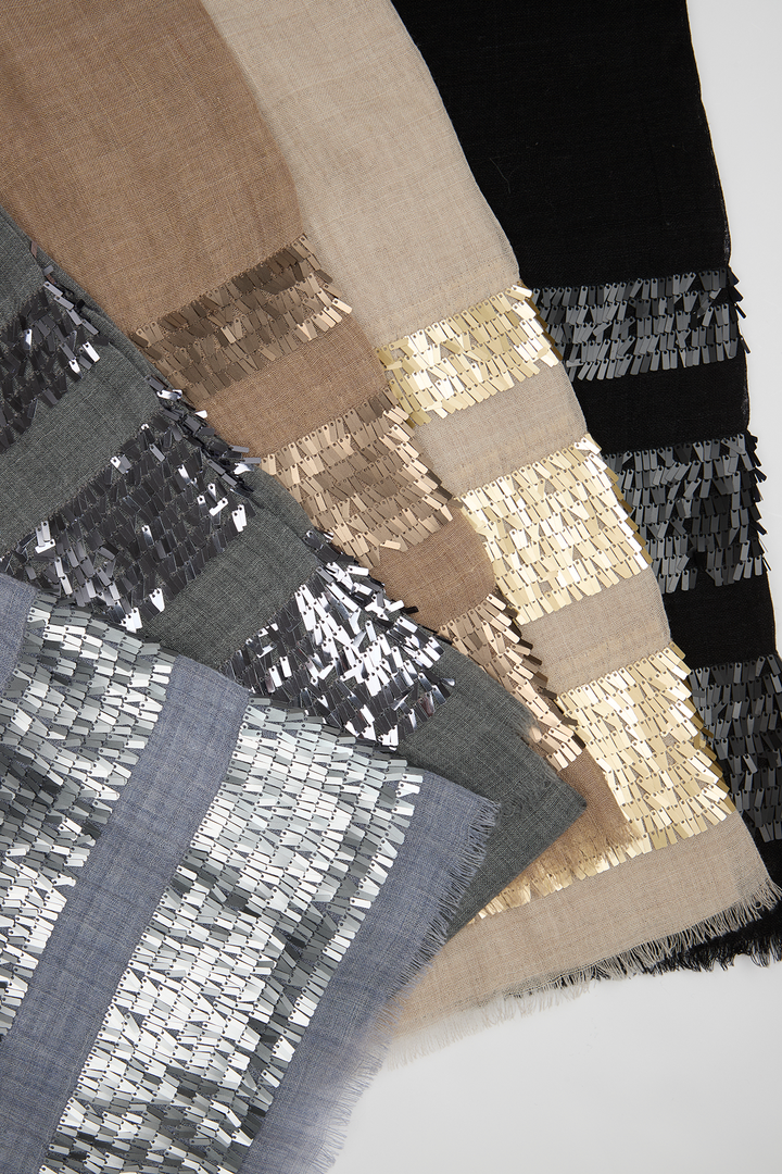 Fringe Sequins Scarf