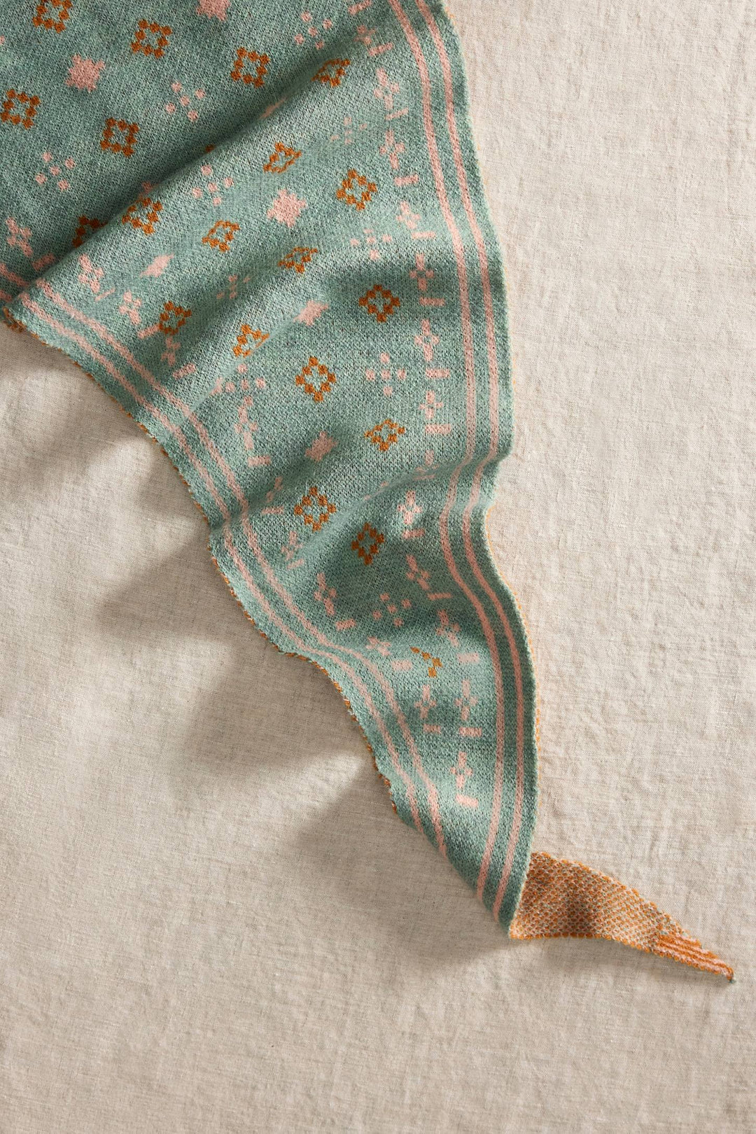 Foulard Knit Triangle Scarf