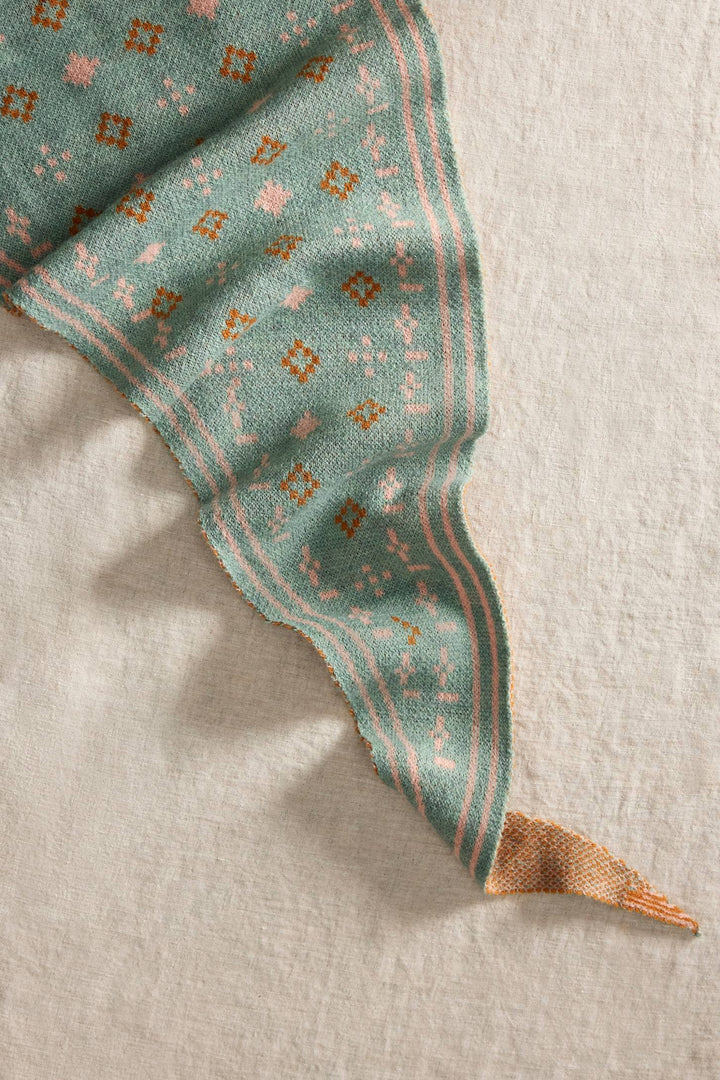 Foulard Knit Triangle Scarf