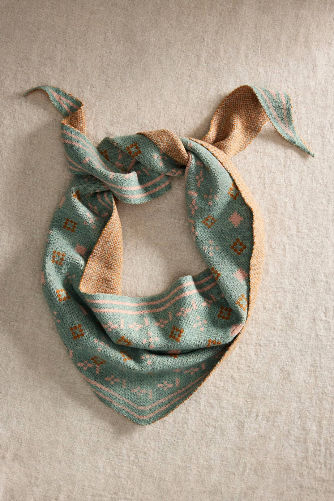 Foulard Knit Triangle Scarf