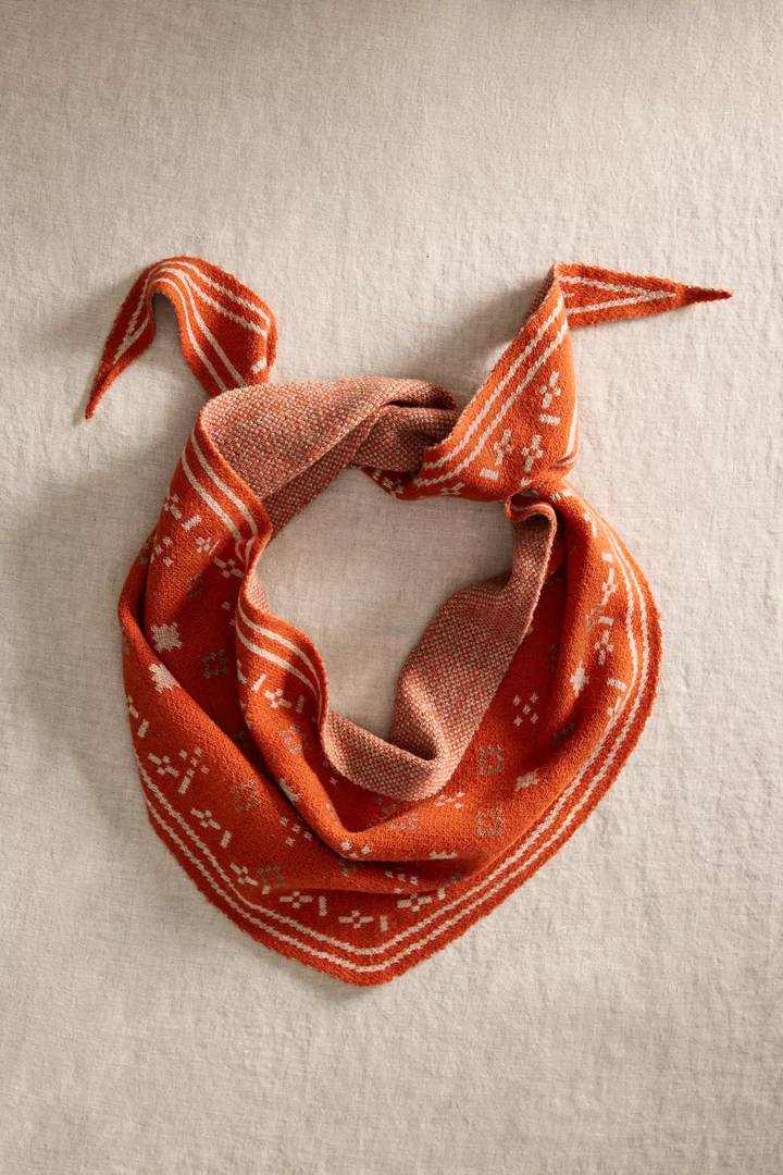 Foulard Knit Triangle Scarf