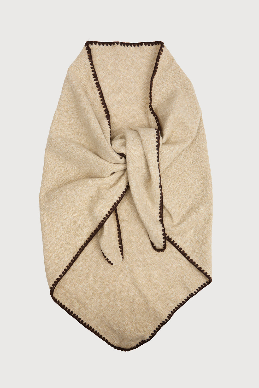 Knitted Triangle Shawl Wrap