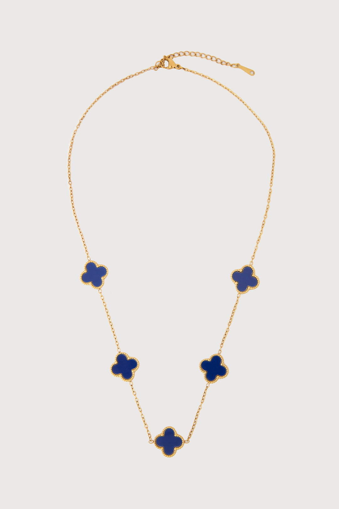 Multi Clover Charm Necklace