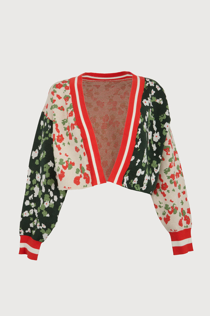 Multitone Floral Cardigan