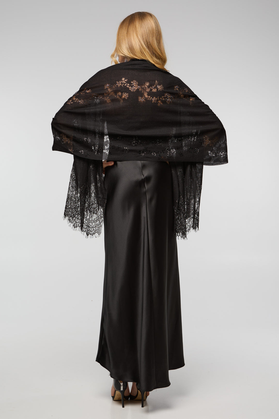 Luminous Lace Shimmer Scarf
