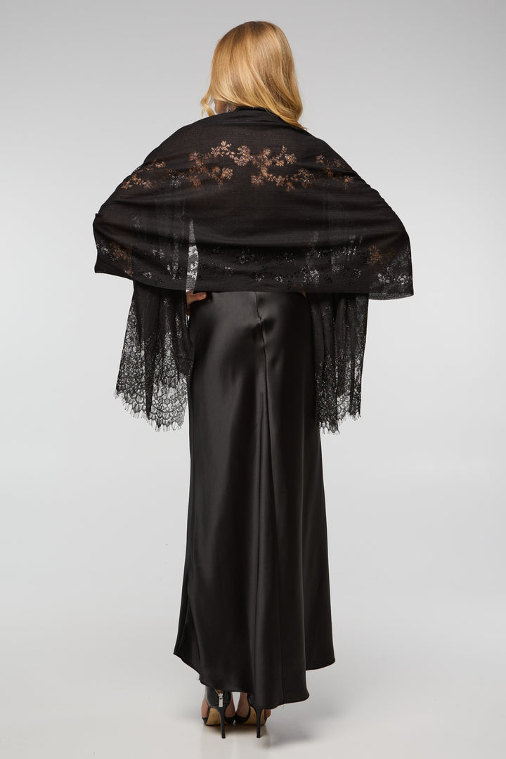 Luminous Lace Shimmer Scarf