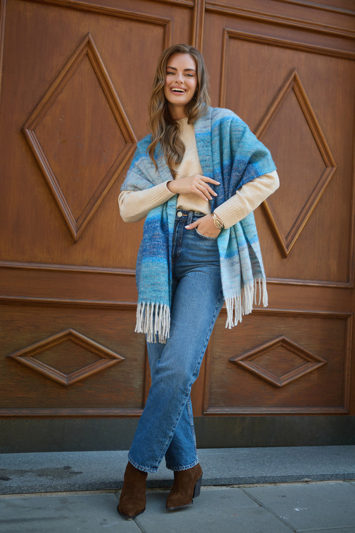 Cozy Oversized Fringe Scarf