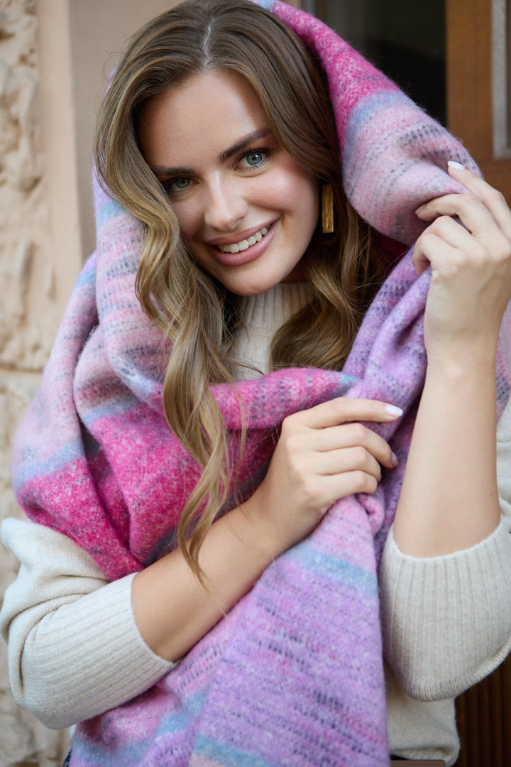 Cozy Oversized Fringe Scarf